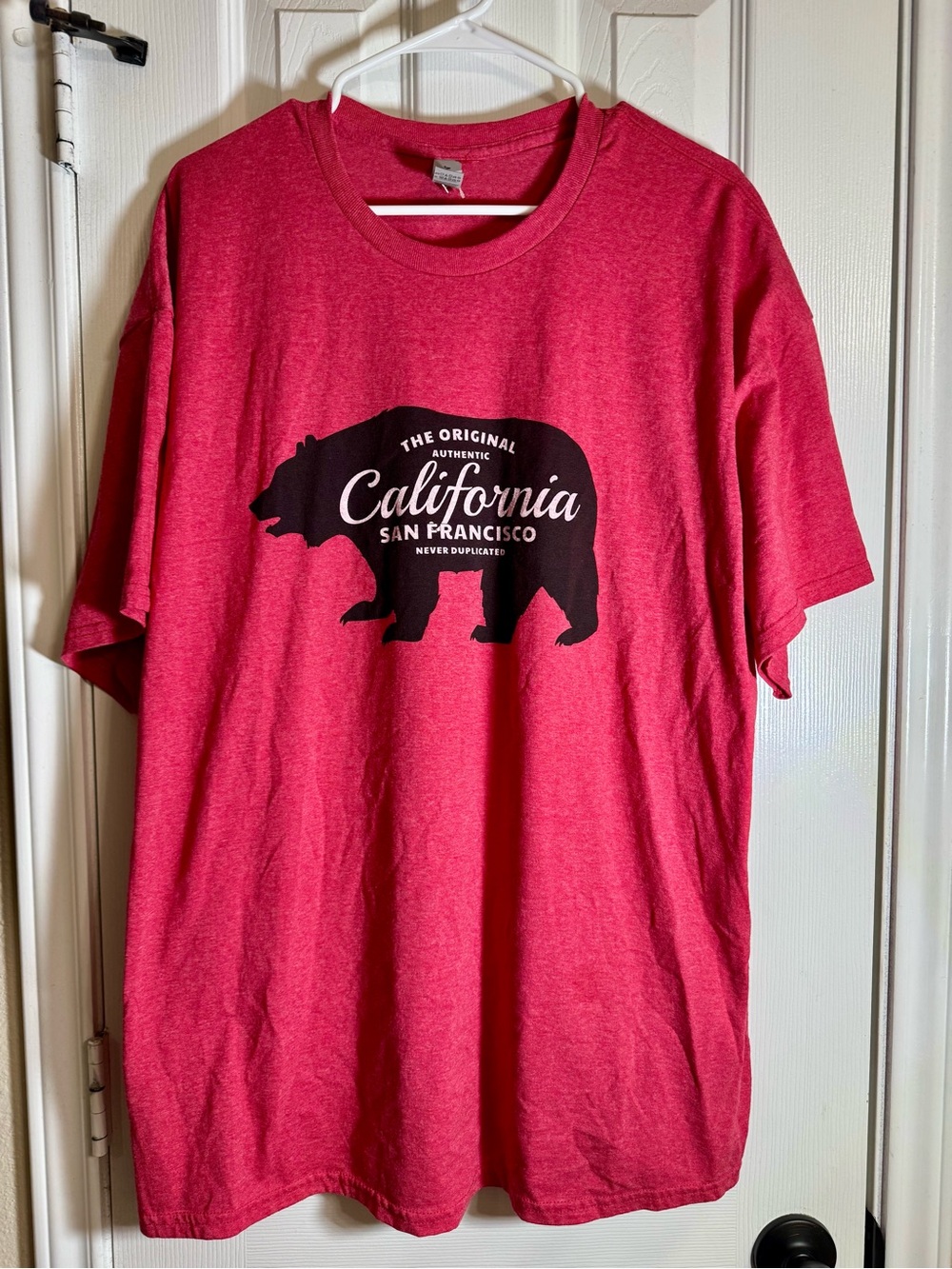New Red California Bear Graphic Tee